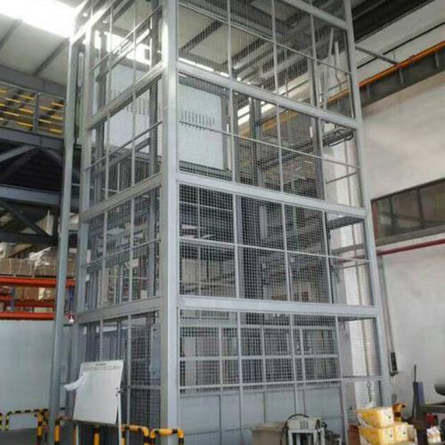 万源导轨式升降平台货梯